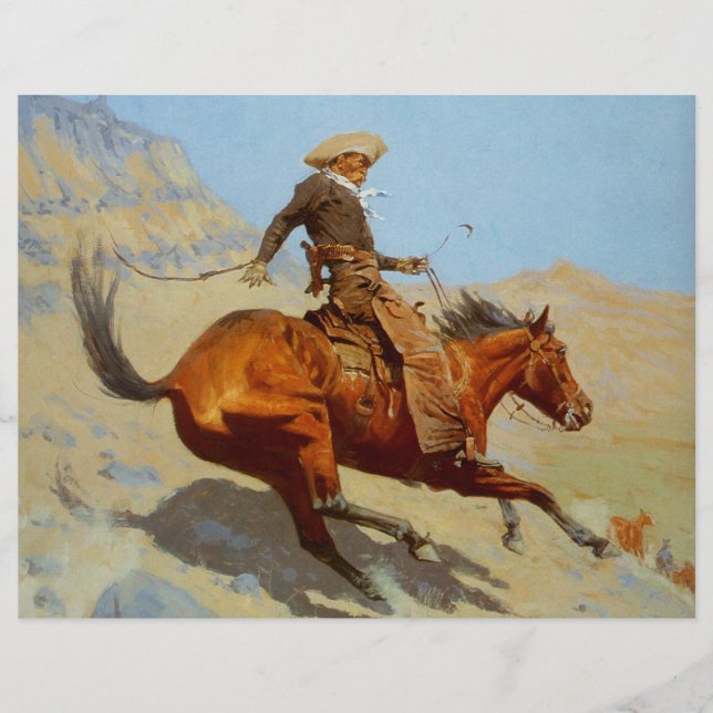 Flyer Frederic Remington's The Cowboy (1902) (Frente)