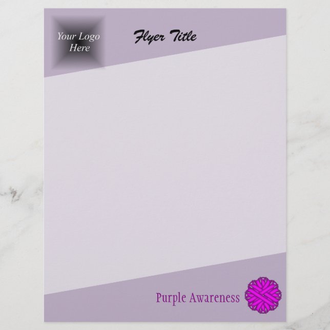 Flyer Friso da Flor Roxo por Kenneth Yoncich (Frente)