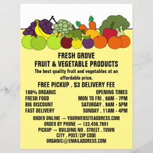 Flyer Frutas e legumes, Publicidade para Engenheiros Ver