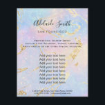 Flyer fundo abstrato pastel<br><div class="desc">folheto de maquiagem profissional do salão de beleza</div>