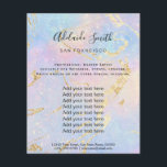 Flyer fundo abstrato pastel<br><div class="desc">folheto de maquiagem profissional do salão de beleza</div>