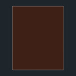 Flyer Fundo de cor castanho rico profundo personalizável<br><div class="desc">Este na moda personalizado em rico fundo de cor castanho de chocolate profundo para si próprio ou como um presente que certamente irá impressionar em todas as ocasiões. Clique no botão "Personalizar!" para revelar ferramentas para personalizar este produto se desejar usar um editor de texto e um carregador de imagem....</div>