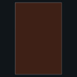 Flyer Fundo de cor castanho rico profundo personalizável<br><div class="desc">Este na moda personalizado em rico fundo de cor castanho de chocolate profundo para si próprio ou como um presente que certamente irá impressionar em todas as ocasiões. Clique no botão "Personalizar!" para revelar ferramentas para personalizar este produto se desejar usar um editor de texto e um carregador de imagem....</div>