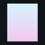 Flyer Fundo de gradiente pastoso rosa e azul<br><div class="desc">Gradiente pastel azul e rosa comum.</div>