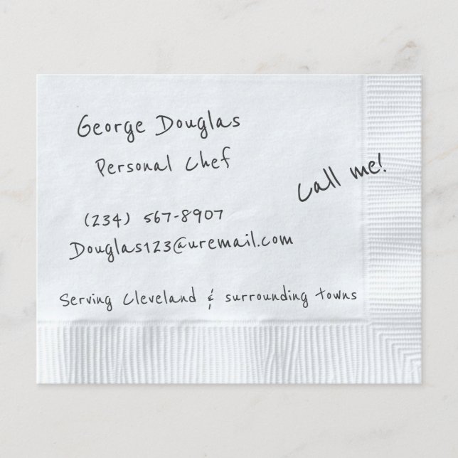 Flyer Fundo de Napkin (Frente)