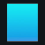 Flyer Fundo de Omã Azul<br><div class="desc">Cor azul-clara do ombre.</div>