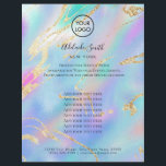 Flyer fundo design de cores pastel<br><div class="desc">folheto profissional de maquiagem de beleza artística</div>