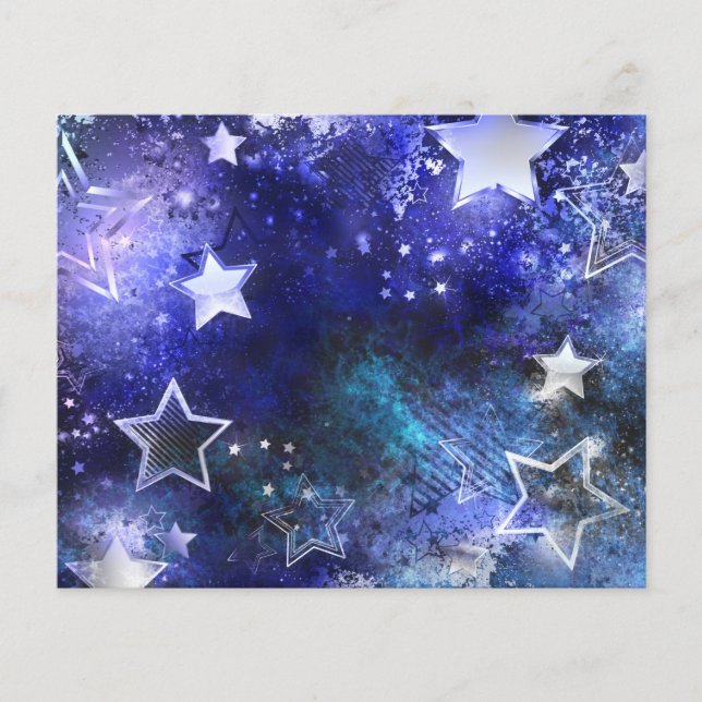 Flyer Fundo Espacial com Estrelas (Frente)