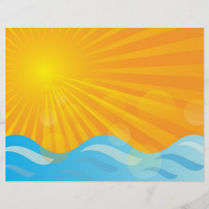 Flyer Fundo quente do verão