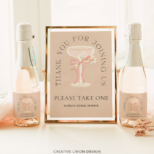 Flyer Futuro Chá de panela da Sra. Champagne Labels