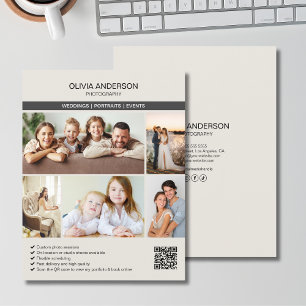 Flyer Galeria de Fotos Personalizadas Negócios de Fotógr
