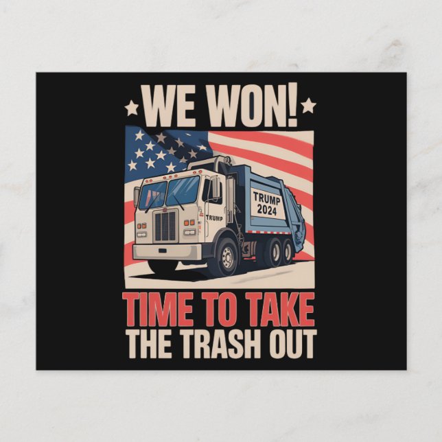 Flyer Ganhámos Tempo Para Levar O Lixo Para Fora Trump 4 (Frente)