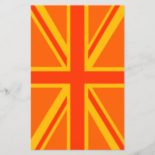 Flyer Ganhos britânicos alaranjados corajosos da