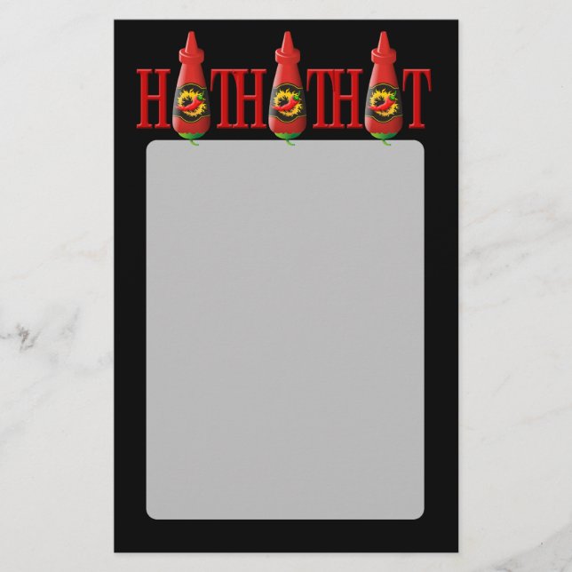 Flyer Garrafa de molho quente (Frente)