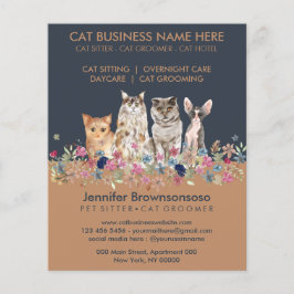 Flyer Gatos De Animais De Companhia Castanho-marinho