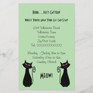 Flyer Gatos Design Cattery