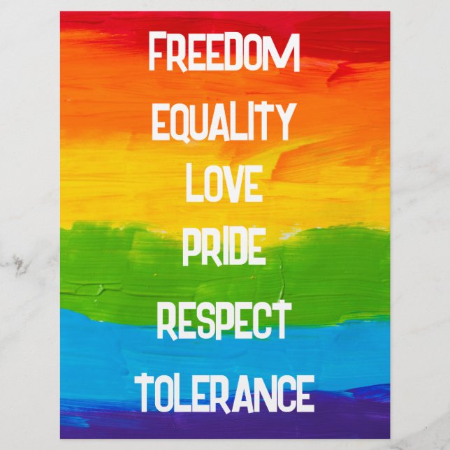 Flyer Gay LGBT lésbica (Frente)