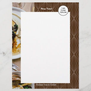 Flyer Geometria Moderna Castanho