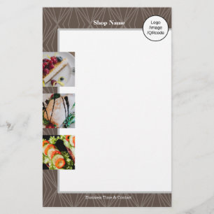 Flyer Geometria Moderna Castanho