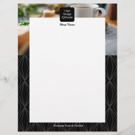 Flyer Geometria Moderna Preto