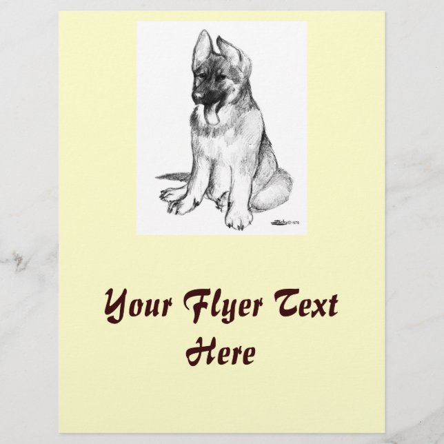 Flyer German shepherd (Frente)
