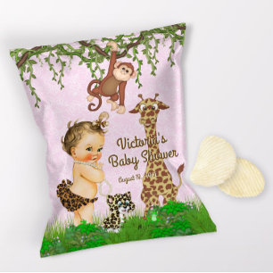 Flyer Girl Safari Baby Shower Chip Bag Wrappers