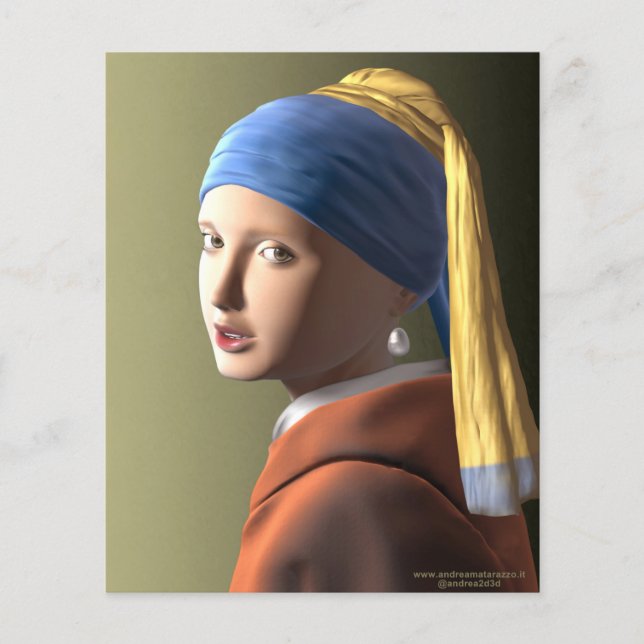 Flyer Girl with a pearl earring   (Frente)