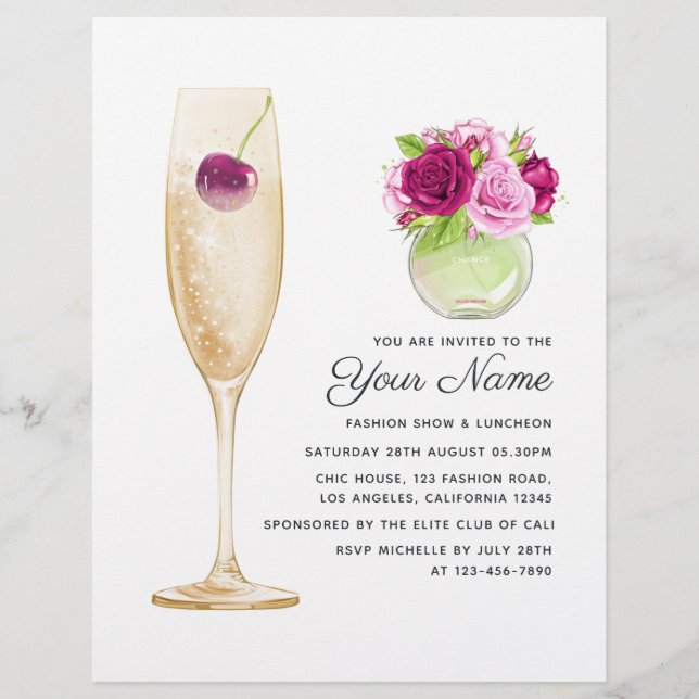 Flyer Glam Fashion Show (Frente)