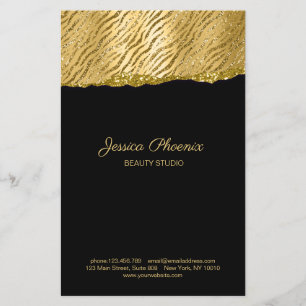 Flyer Glamor moderno - Dourado brilho