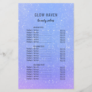Flyer Glitter Ombre Beauty Salon