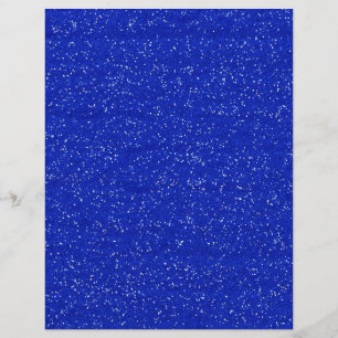 FLYER GLITTERING DARK ROYAL BLUE OCEAN WHITE SPARKLES TE
