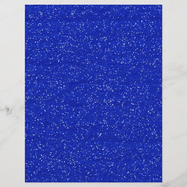 FLYER GLITTERING DARK ROYAL BLUE OCEAN WHITE SPARKLES TE (Frente)