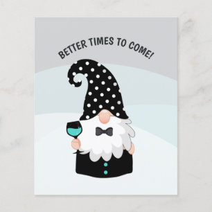 Flyer Gnome Feliz Natal Verde e Preto