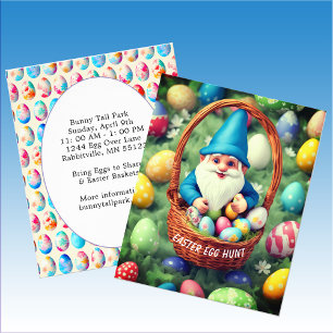 Flyer Gnomo do Encantamento de Orçamento e Caça-Páscoa d