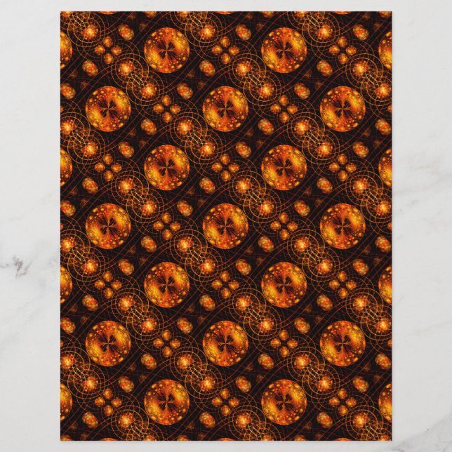 Flyer Gold Modern Boho Elegant Abstract Art Pattern #507 (Frente)