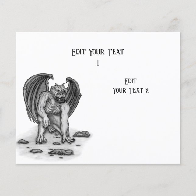 Flyer Golem Gargoyle (Frente)