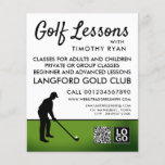 Flyer Golf Player Silhouette, GoIf Lesson Advertising<br><div class="desc">Golf Player Silhouette,  GoIf Lesson Advertising Flyers By The Business Card Store.</div>