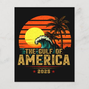 Flyer Golfo dos EUA América Oriental 2025 - Retro Vintag
