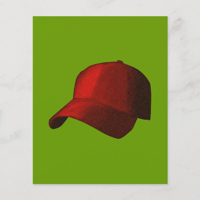 FLYER GORRO DE BEISBOL VERMELHO GRÁFICO (Frente)