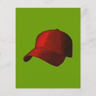 FLYER GORRO DE BEISBOL VERMELHO GRÁFICO