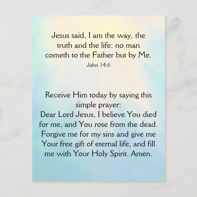 Flyer Gospel Tract (Verso)