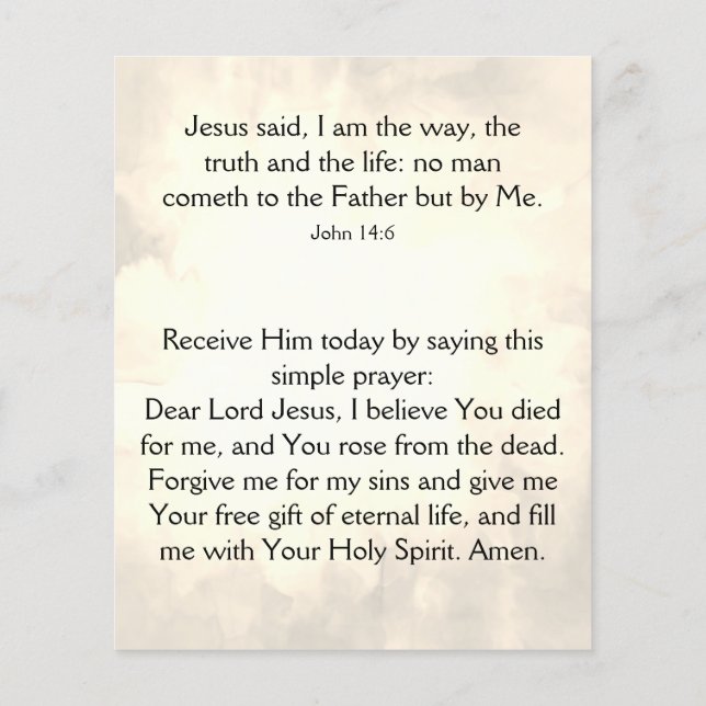 Flyer Gospel Tract (Verso)