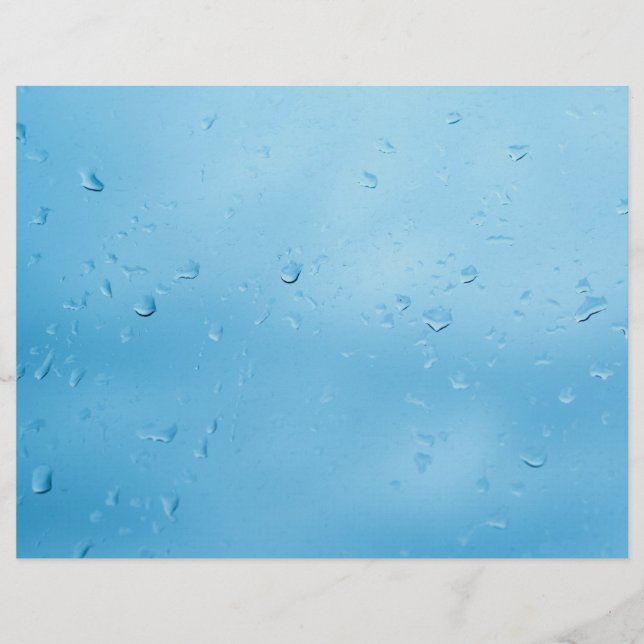 Flyer Gotas de chuva sobre o vidro da janela (Frente)