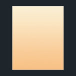 Flyer Gradiente de Cor Amarelo e Pêssego<br><div class="desc">Gradiente amarelo e pêssego.</div>