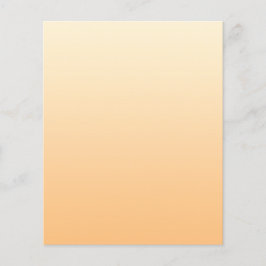 Flyer Gradiente de Cor Amarelo e Pêssego