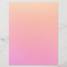 Flyer Gradiente de pêssego e rosa