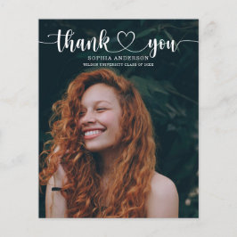 Flyer Graduação de Script de Coração de Orçamento Obriga