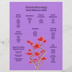 Flyer Gráfico de Aromaterapia na Lavanda