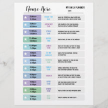 Gráfico Diário de Planejador Crianças de Programaç