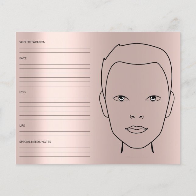 Flyer Gráfico Facial Cosmético Neutro em Gênero Maquiage (Verso)